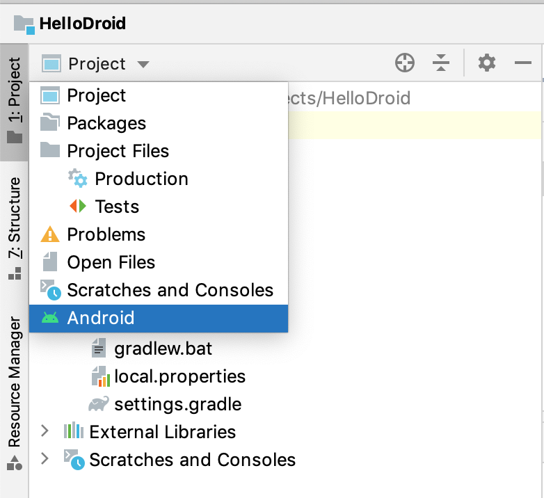 Android 项目视图 Android 项目视图
