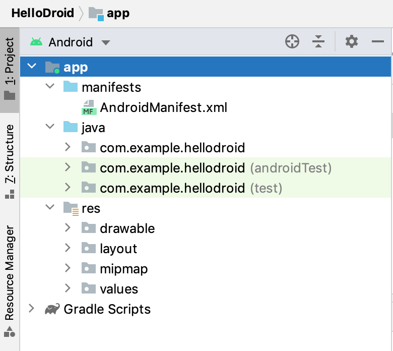 Android 项目视图 Android 项目视图