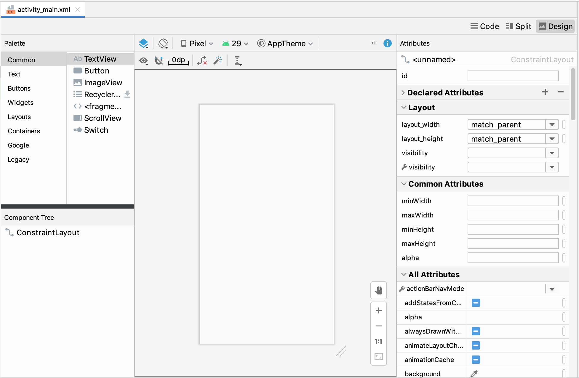 Android UI 设计器面板 Android UI 设计器面板