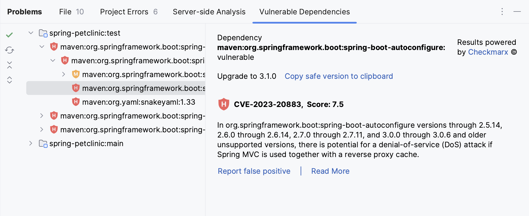 Vulnerable Dependencies Vulnerable Dependencies