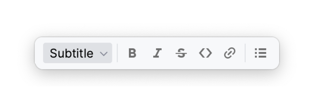Markdown 浮动工具栏 Markdown 浮动工具栏