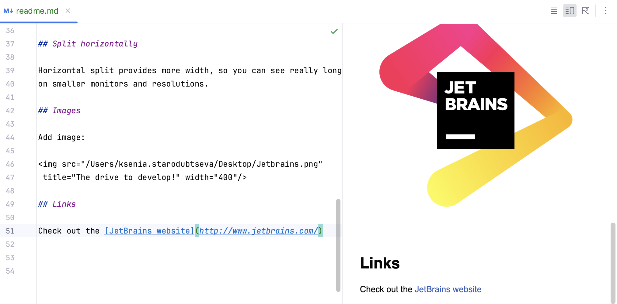 在 Markdown 文件中插入链接 在 Markdown 文件中插入链接