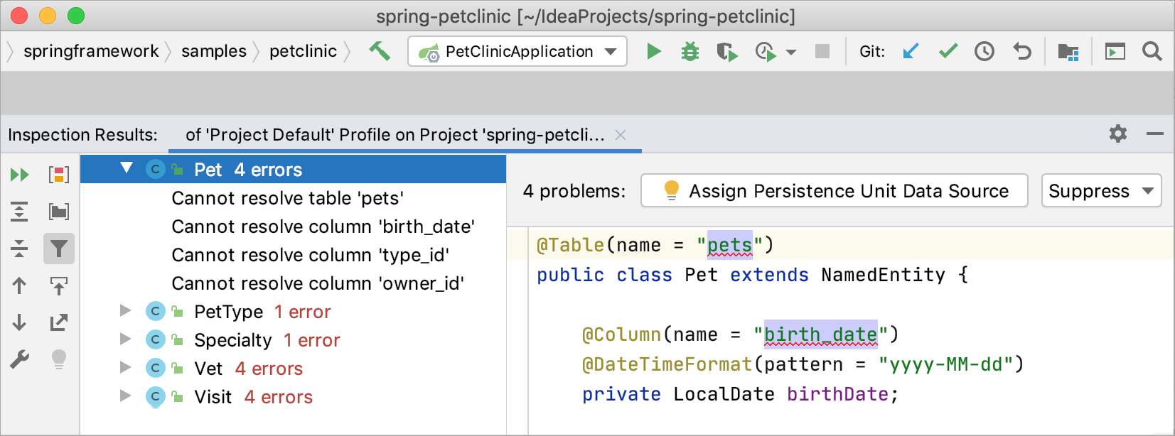 在 IntelliJ IDEA 中分析代码 在 IntelliJ IDEA 中分析代码