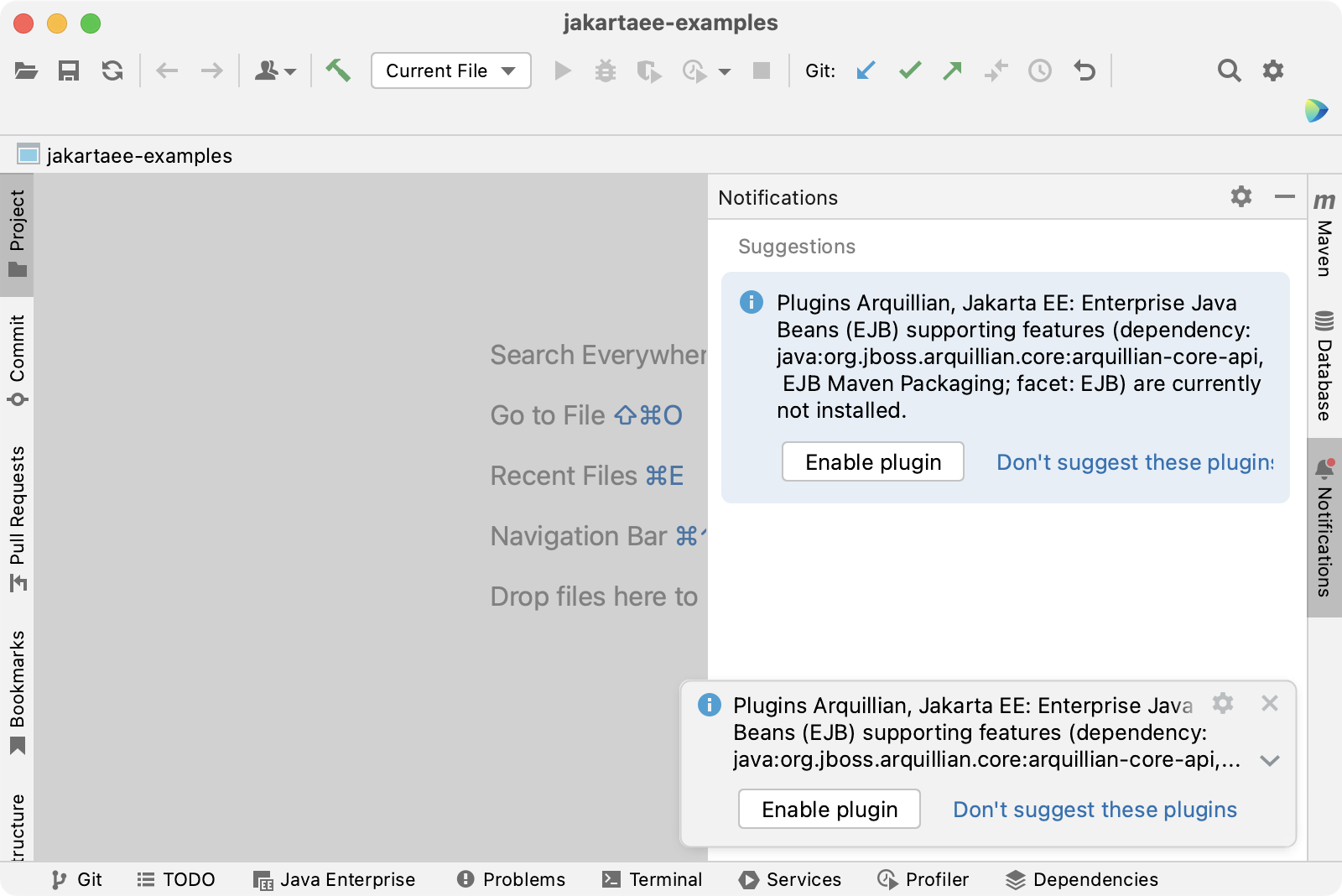 IntelliJ IDEA 中的通知 IntelliJ IDEA 中的通知