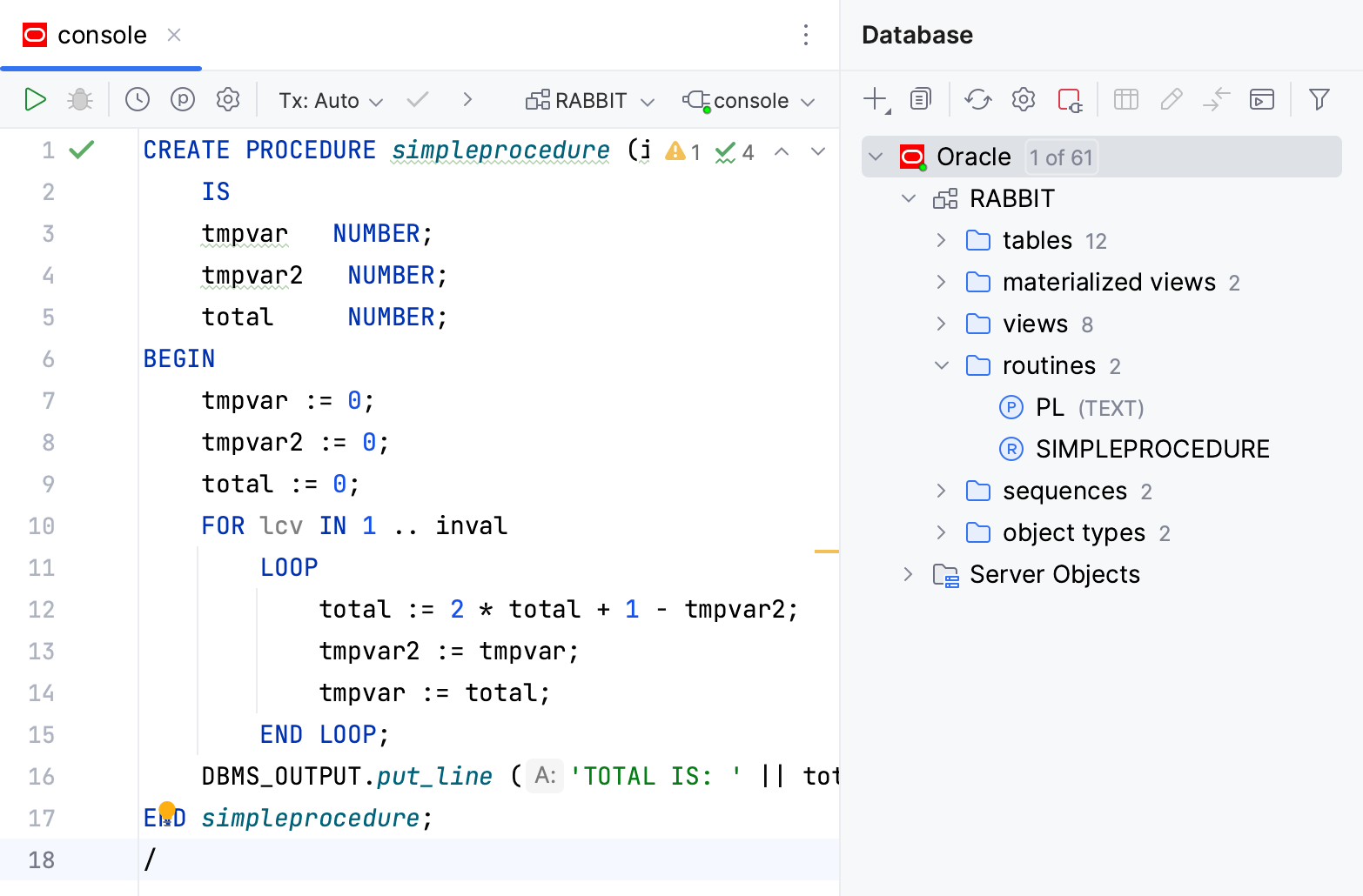 创建 PL/SQL 对象 创建 PL/SQL 对象
