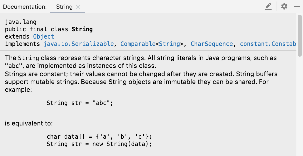 IntelliJ IDEA:文档工具窗口 IntelliJ IDEA:文档工具窗口