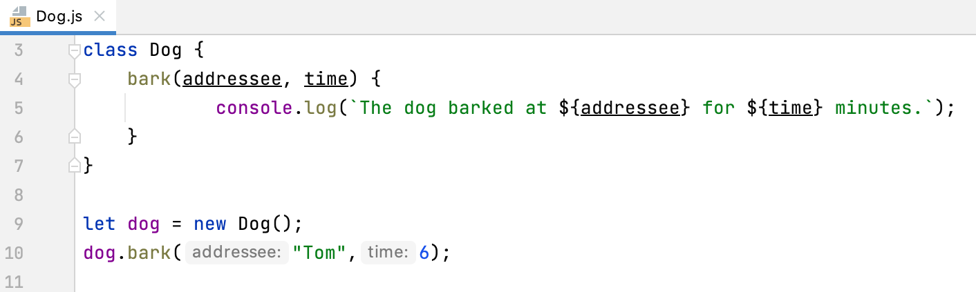 JavaScript 中的参数提示 JavaScript 中的参数提示
