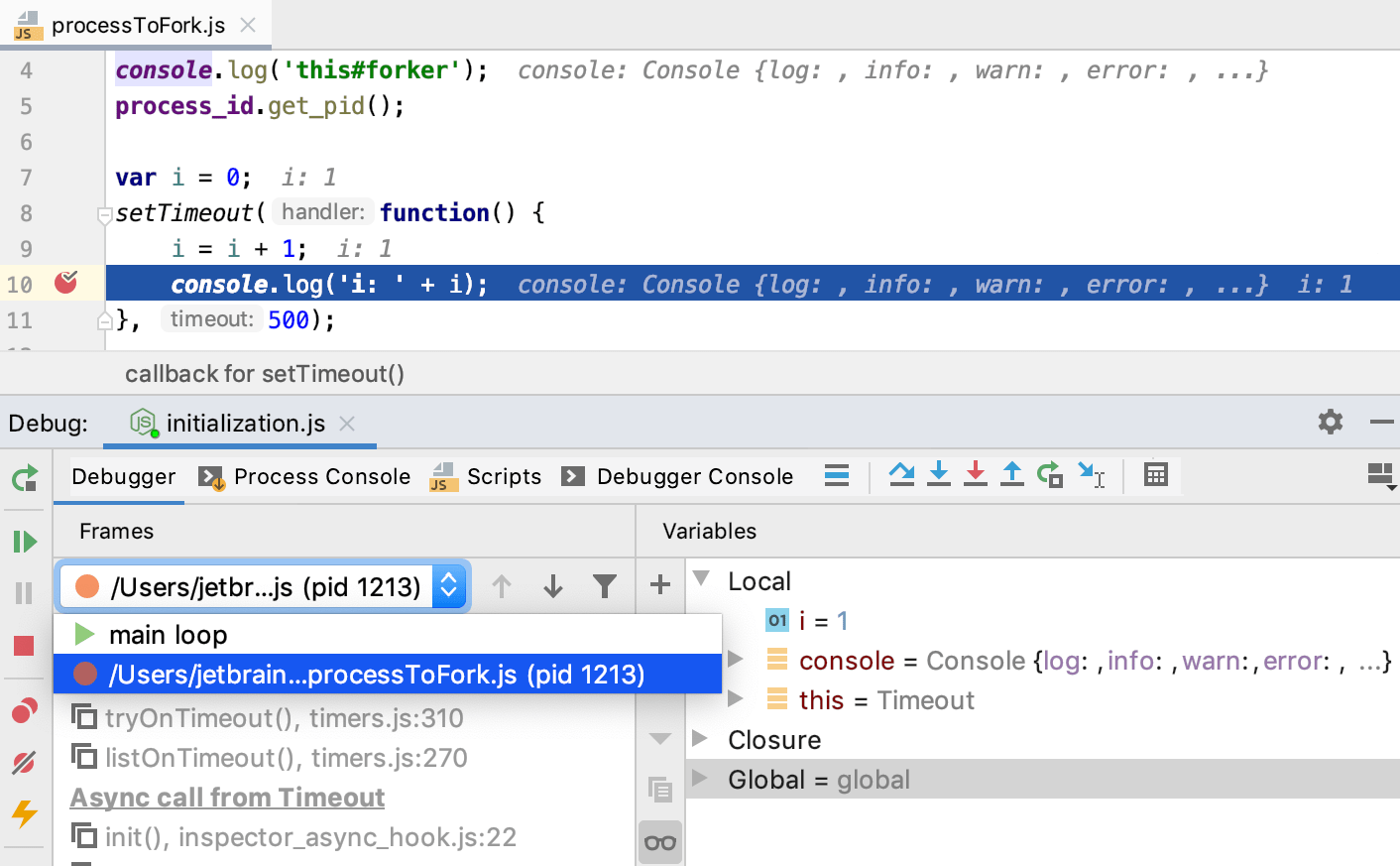 Node.js 应用:多进程调试 Node.js 应用:多进程调试