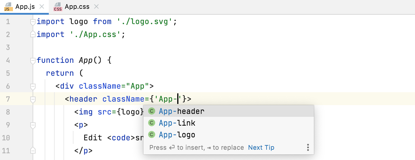 CSS 类名的补全 CSS 类名的补全